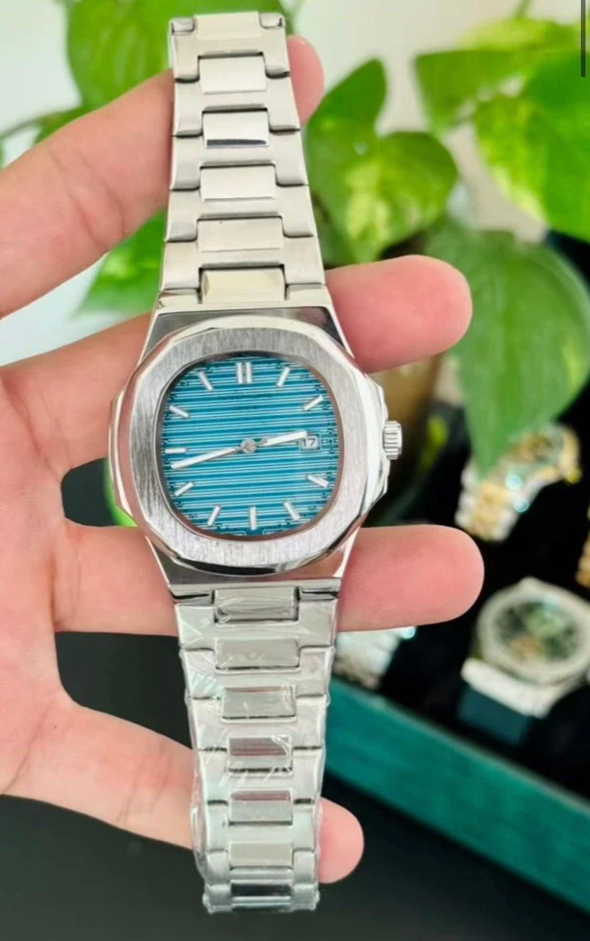PP Green Dial Premium Watch – Luxury Stainless Steel Men’s Watch