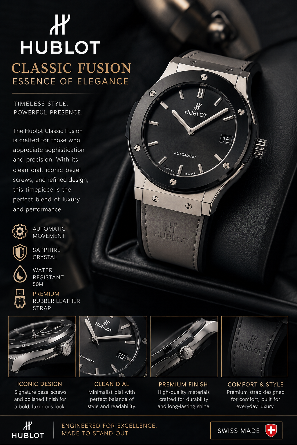 Hublot Classic Fusion – Premium Luxury Automatic Watch