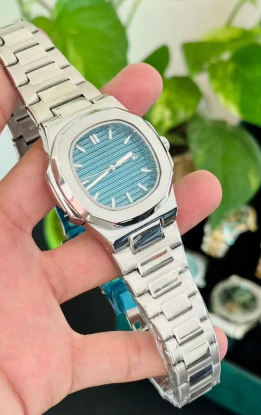 PP Green Dial Premium Watch – Luxury Stainless Steel Men’s Watch