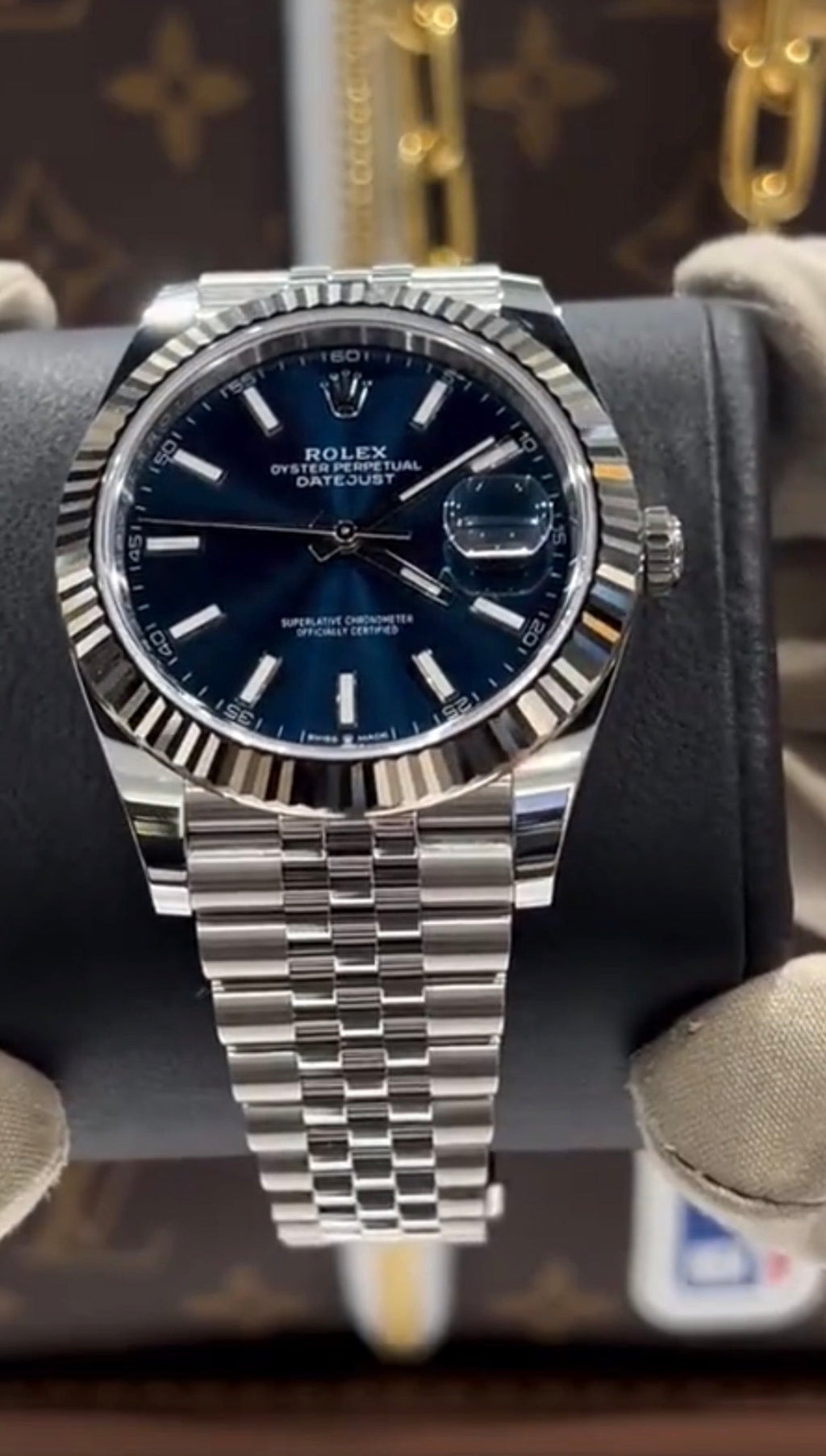 Luxury Blue Dial Datejust Watch – Premium Stainless Steel