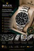 Rolex Submariner Black Dial – Premium Stainless Steel Luxury Watch