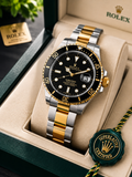Rolex Submariner Black Dial – Two-Tone Gold & Silver Luxury Watch